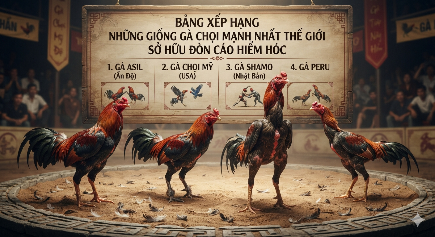 gà chọi mạnh nhất thế giới